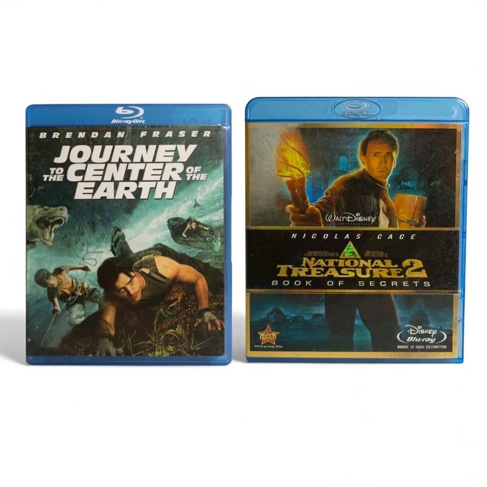 2 Blu-Ray Disc Movies - Journey to the Center of the Earth, National Treasure 2
